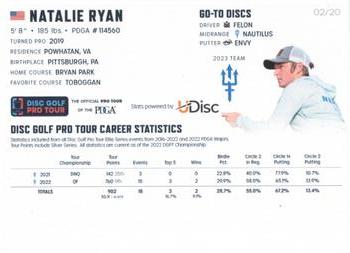 2023 Disc Golf Pro Tour - Silver #FPO9 Natalie Ryan Back